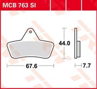 TRW Remblokken, en remschoenen voor de moto, MCB763SI Sinter offroad - thumbnail