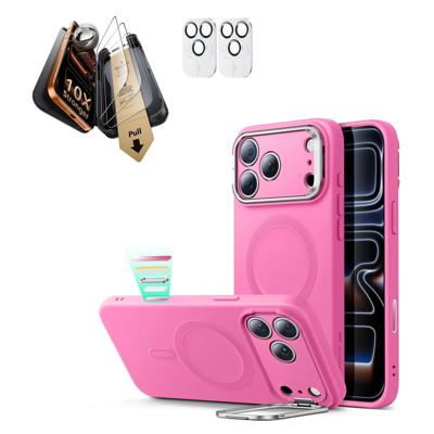 iPhone 17 Pro Bundle Cloud Soft Magnetic Case (Camera Control, Stash Stand) and Armorite Pro Screen Protector - Rosy Pink iPhone 17 Pro Bundle Cloud Soft Magnetic Case (Camera Control, Stash Stand) and Armorite Pro Screen Protector - Rosy Pink