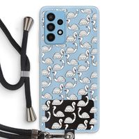 Zwanen: Samsung Galaxy A52 Transparant Hoesje met koord