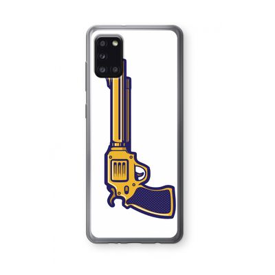 Pew Pew Pew: Samsung Galaxy A31 Transparant Hoesje