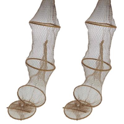 Decoratie visnet/vissers fuik met 4 ringen 120 cm - 2x - Maritieme woonaccessoires - Visfuiken Decoratie visnet/vissers fuik met 4 ringen 120 cm - 2x - Maritieme woonaccessoires - Visfuiken