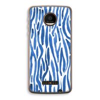 Blauwe nerven: Motorola Moto Z Force Transparant Hoesje
