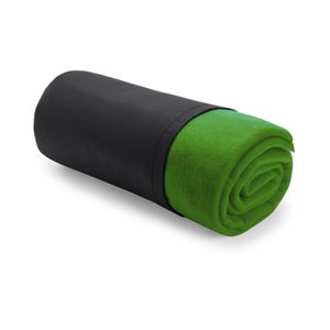 Set van 3x stuks polar Fleece deken/plaid groen 120 x 150 cm