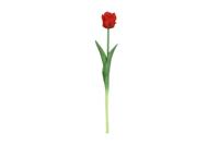 Decostar kunstbloem Tulipa (parkiet) 40 cm rood