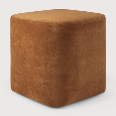 Ethnicraft Poef 'Cube' 40 x 40cm, kleur Cinnamon