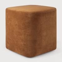 Ethnicraft Poef 'Cube' 40 x 40cm, kleur Cinnamon Ethnicraft Poef 'Cube' 40 x 40cm, kleur Cinnamon