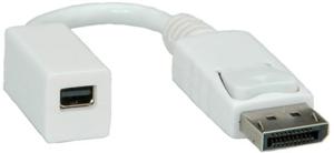 Roline 12.03.3132 DisplayPort / Mini-displayport Adapter Wit 0.15 m