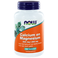 NOW Calcium en Magnesium Tabletten