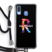 Abstract Spectrum: Samsung Galaxy A40 Transparant Hoesje met koord