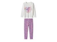 Kinder pyjama (Wit/lila, 122/128)