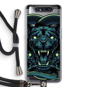 Cougar and Vipers: Samsung Galaxy A80 Transparant Hoesje met koord