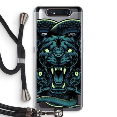 Cougar and Vipers: Samsung Galaxy A80 Transparant Hoesje met koord