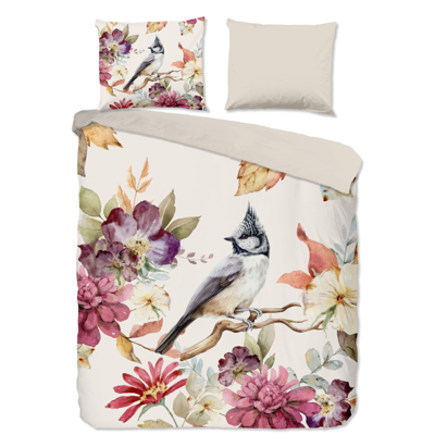 Dekbedovertek Katoen Inga Bloemen & Dieren 200x200 Cm Good Morning - Dekbed-Discounter.nl