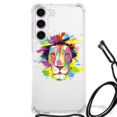 Samsung Galaxy S23 Stevig | Bumper Hoesje | Lion Color