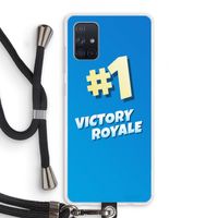 Victory Royale: Samsung Galaxy A71 Transparant Hoesje met koord