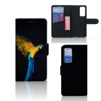 Huawei P40 | Telefoonhoesje | Met pasjeshouder | Papegaai Huawei P40 | Telefoonhoesje | Met pasjeshouder | Papegaai
