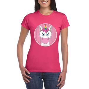 T-shirt eenhoorn roze dames 2XL  -