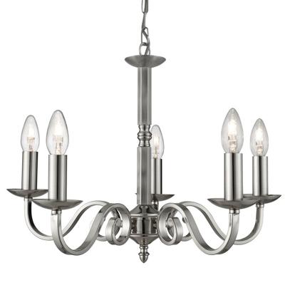 Searchlight KroonluchterRichmond 5-lichts - 1505-5SS