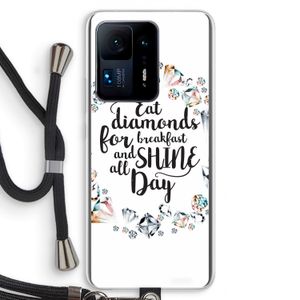 Diamonds: Xiaomi Mi Mix 4 Transparant Hoesje met koord