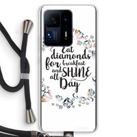 Diamonds: Xiaomi Mi Mix 4 Transparant Hoesje met koord