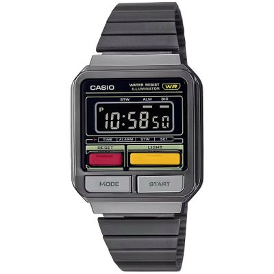 Casio A120WEGG-1BEF Vintage meerkleurig digitaal 40,7 x 33,5 mm