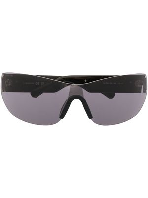 Swarovski Eyewear lunettes de soleil à monture aviateur ornée de cristal - Noir
