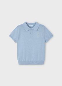 Mayoral Zomer polo shirt S/S jongens - parel wit