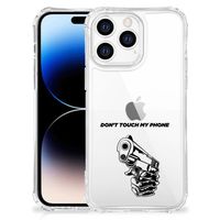 Apple iPhone 14 Pro Max Anti Shock Case Gun Don't Touch My Phone