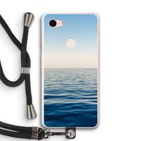 Water horizon: Pixel 3 XL Transparant Hoesje met koord