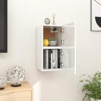Tv-wandmeubelen 2 st 30,5x30x30 cm hoogglans wit