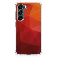 Shockproof Case voor Samsung Galaxy S23 Plus Polygon Red