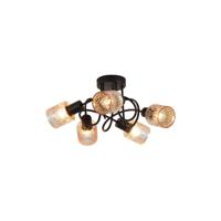 Searchlight PlafondlampKnot zwart 3-lichts - 23605-5BK