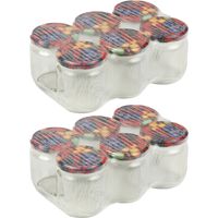 Weckpotten/inmaakpotten met schroefdop - set 12x - 540 ml - glas Weckpotten/inmaakpotten met schroefdop - set 12x - 540 ml - glas