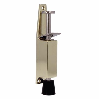 AMIG Deurvastzetter - 1x - 120 x 25mm - 28mm slag - voetbediening - goud - deurvergrendeling