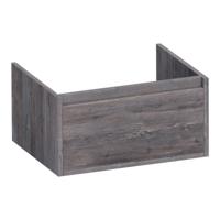 Brauer Hope - Onderkast - 60 cm - met 1 Softclose Lade Greeploos en 1 Sifon Uitsparing - Driftwood