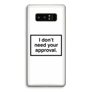 Don't need approval: Samsung Galaxy Note 8 Transparant Hoesje