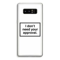 Don't need approval: Samsung Galaxy Note 8 Transparant Hoesje