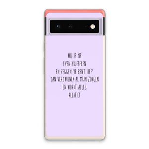 Relatief: Google Pixel 6 Transparant Hoesje