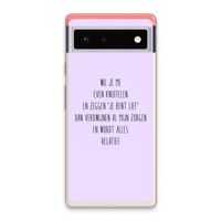 Relatief: Google Pixel 6 Transparant Hoesje