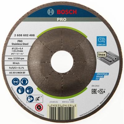Bosch Professional Afbraamschijf PRO Stainless Steel 125x22,23x6,4mm VE=1 - 2608602488