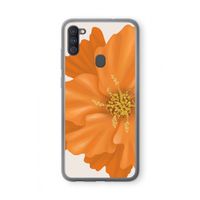 Orange Ellila flower: Samsung Galaxy A11 Transparant Hoesje