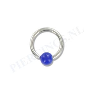 BCR 1.2 mm acryl balletje donker blauw