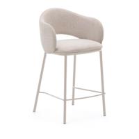 Kave Home Maina barkruk H65 chenille Beige