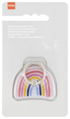 HEMA Telefoonhouder Ring Regenboog