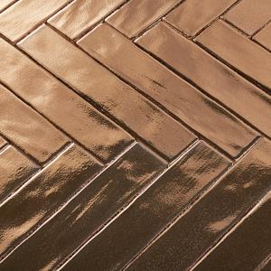 Dateg Wandtegel Handvorm Goud 5x25