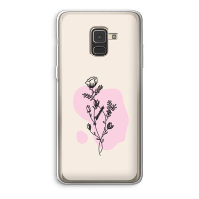 Roses are red: Samsung Galaxy A8 (2018) Transparant Hoesje