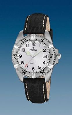 Horlogeband Festina F8888/M Leder Zwart