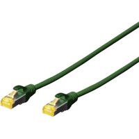 Digitus DK-1644-A-020/G RJ45 Netwerkkabel, patchkabel CAT 6A S/FTP 2.00 m Groen Halogeenvrij, Verdraaide paren, Snagless, Vlambestendig 1 stuk(s) - thumbnail