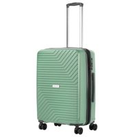 CarryOn Transport Middenmaat Reiskoffer 67cm met Expander - 85 Ltr Trolley met TSA - Olijf - thumbnail