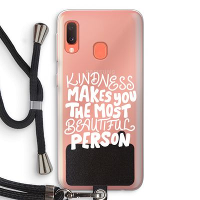 The prettiest: Samsung Galaxy A20e Transparant Hoesje met koord